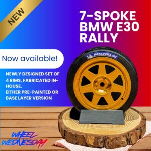 BMW E30 7-spoke Rally wheels