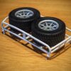 Mini Cooper roofrack + 2 spare rims