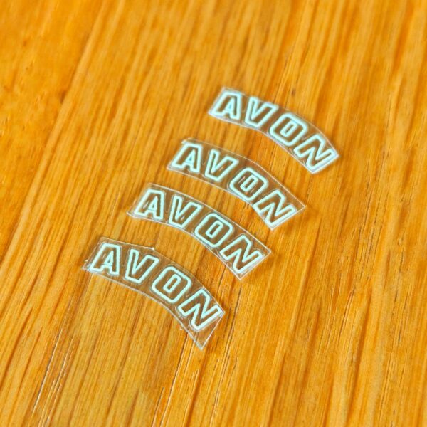 Avon racing tire stickers