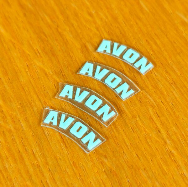 Avon racing tire stickers