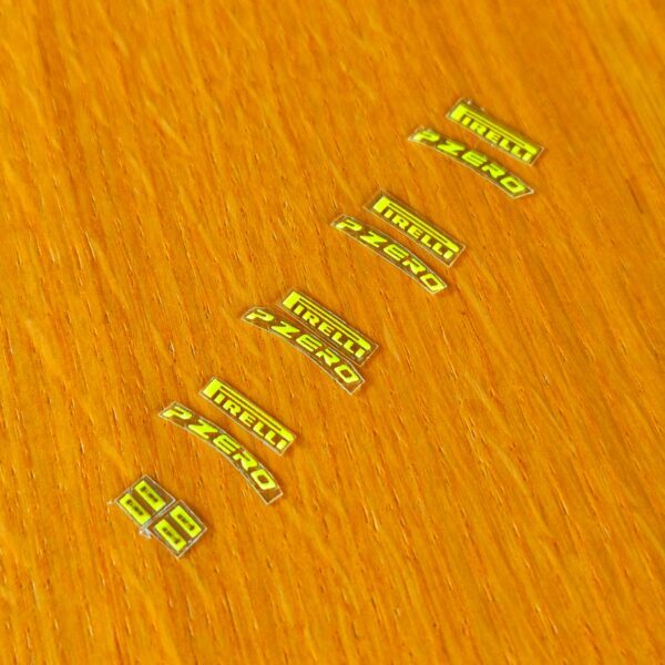 Pirelli P-zero rally tire stickers