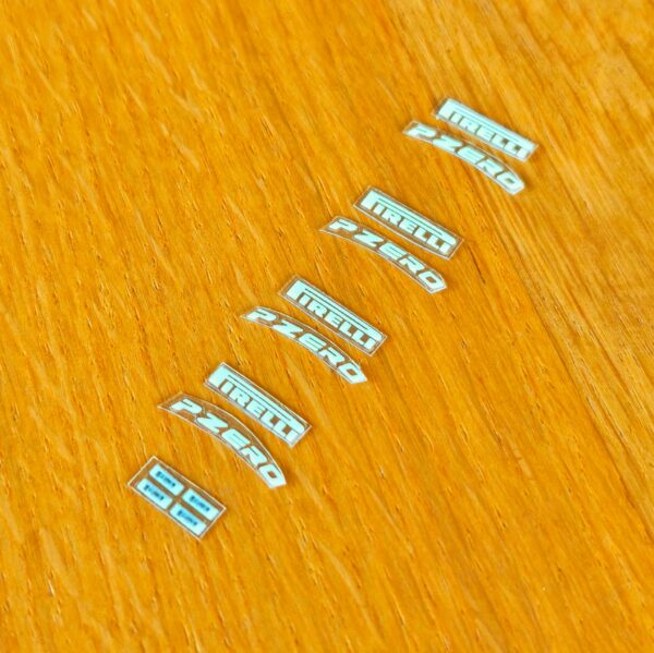 Pirelli P-zero rally tire stickers