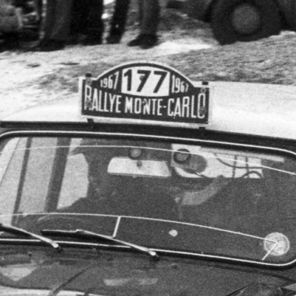 Mini cooper monte carlo rally plate