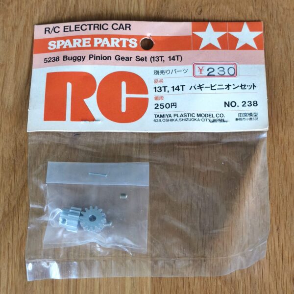 Tamiya NO.238 Buggy pinion set 13, 14T