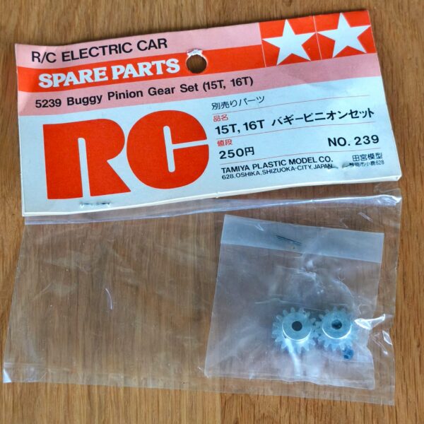 Tamiya NO.239 Buggy pinion set 15, 16T