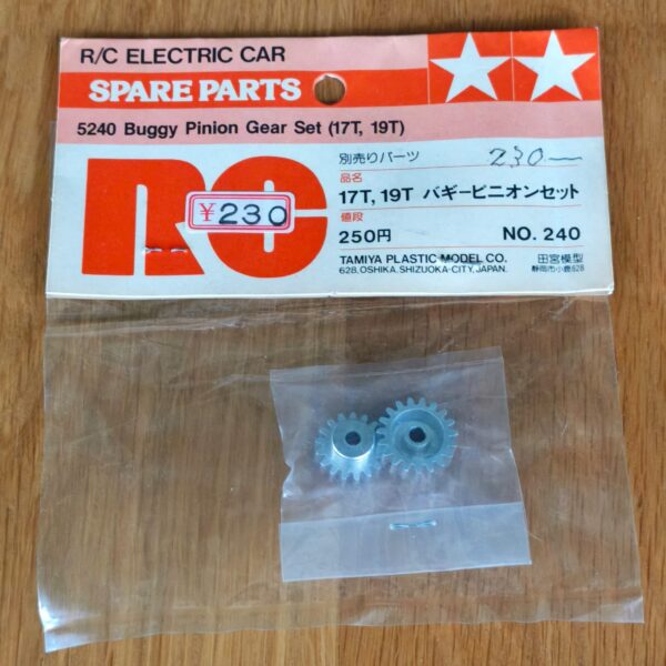 Tamiya NO.240 Buggy pinion set 17, 19T