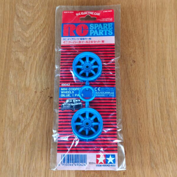 Tamiya 49042 Mini cooper blue wheelset
