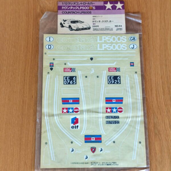 Tamiya NO.64 Countach LP500S stickerset (1/12)