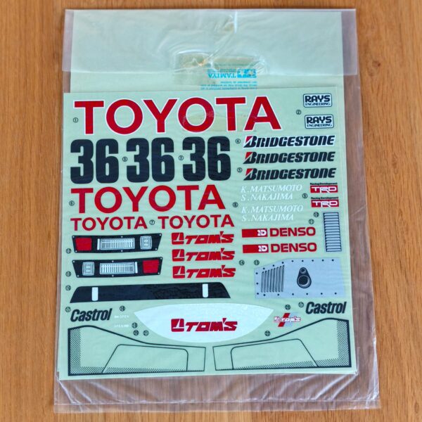 Tamiya 58049 RM Toyota 84c stickerset (1/12)